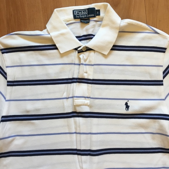 Ralph Lauren Polo Short Sleeve Stripe Polo Small - Picture 2 of 7